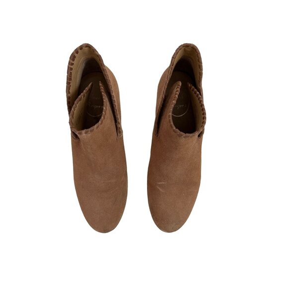 Jack Rogers Camel Suede Ankle Booties - Picture 4 of 8
